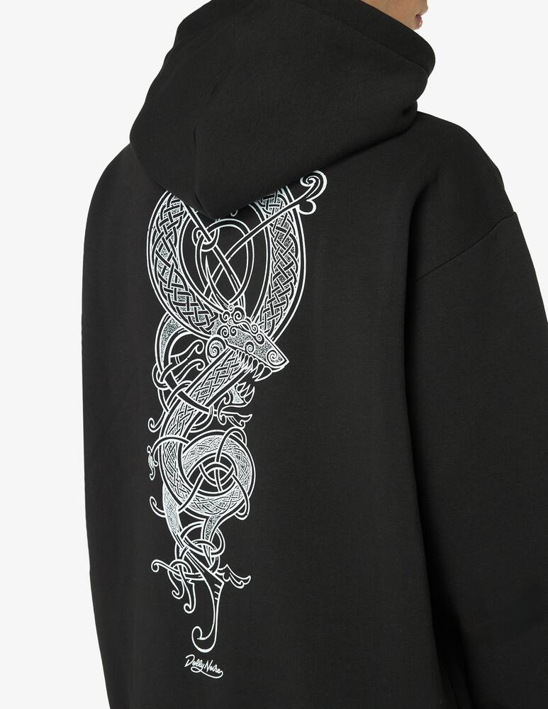 rinascente Dolly Noire Dragon knot hoodie 
