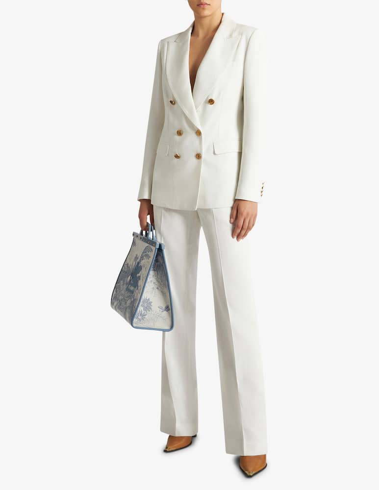 rinascente ETRO Slub fabric double-breasted jacket