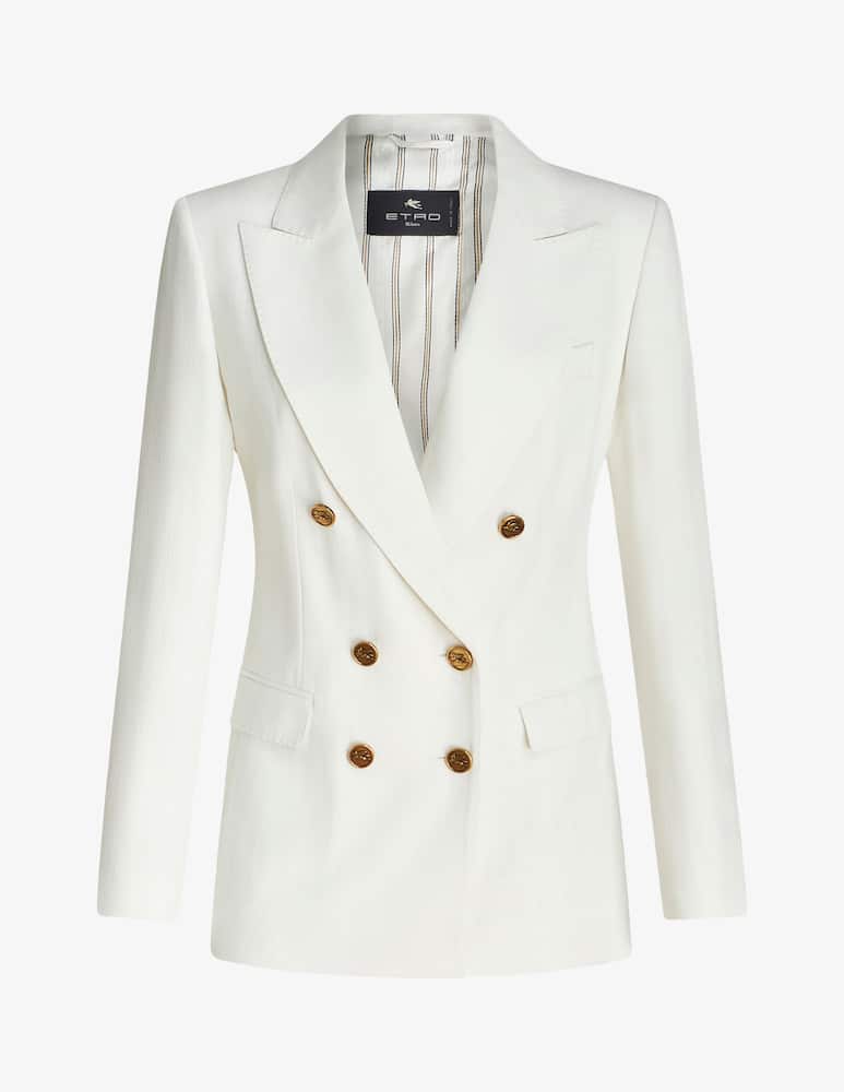 ETRO Slub fabric double-breasted jacket - picture 6 ETRO Slub fabric double-breasted jacket - picture 6