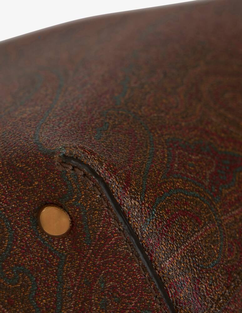 rinascente ETRO Large Etro Essential Arnica bag with clutch