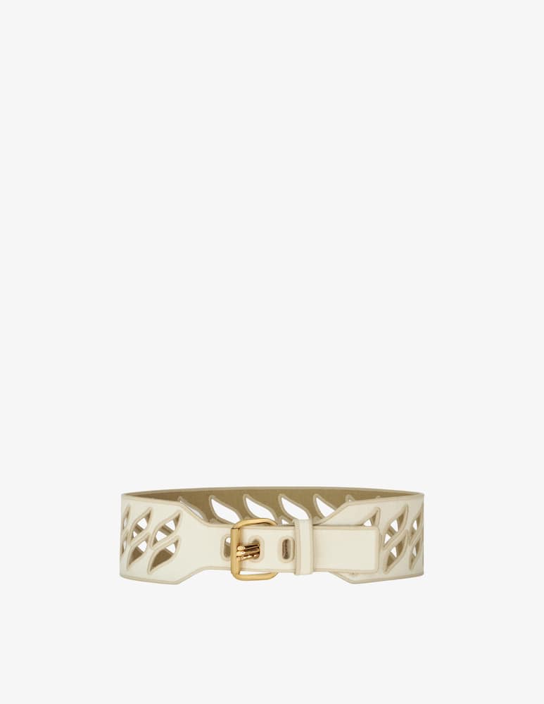 rinascente ETRO Perforated canvas belt with three prongs