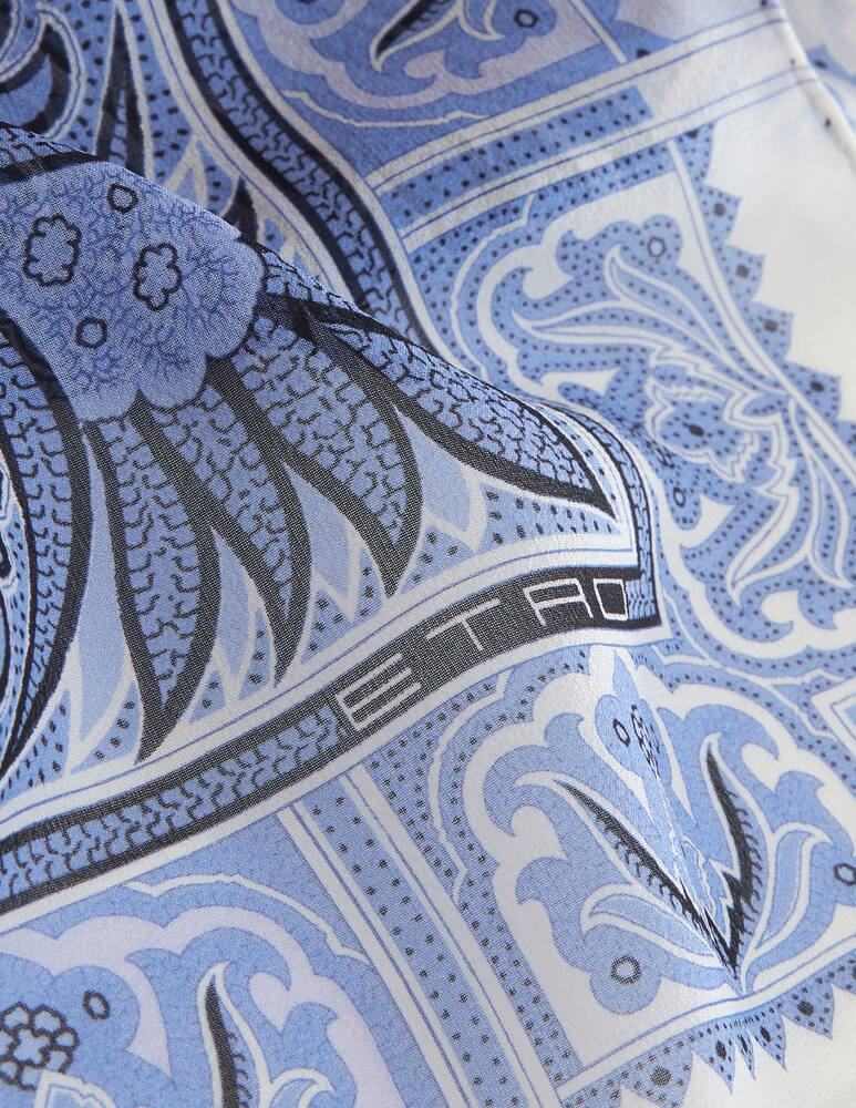 rinascente ETRO Multicoloured foliage silk shawl