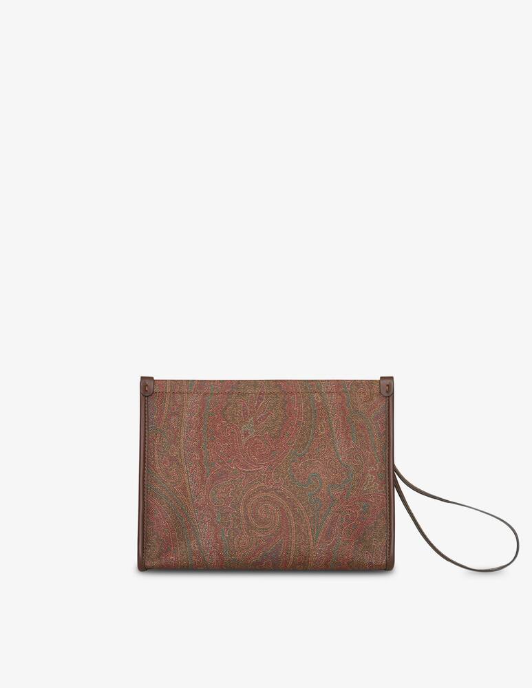 rinascente ETRO Medium Arnica pouch with pegaso detail