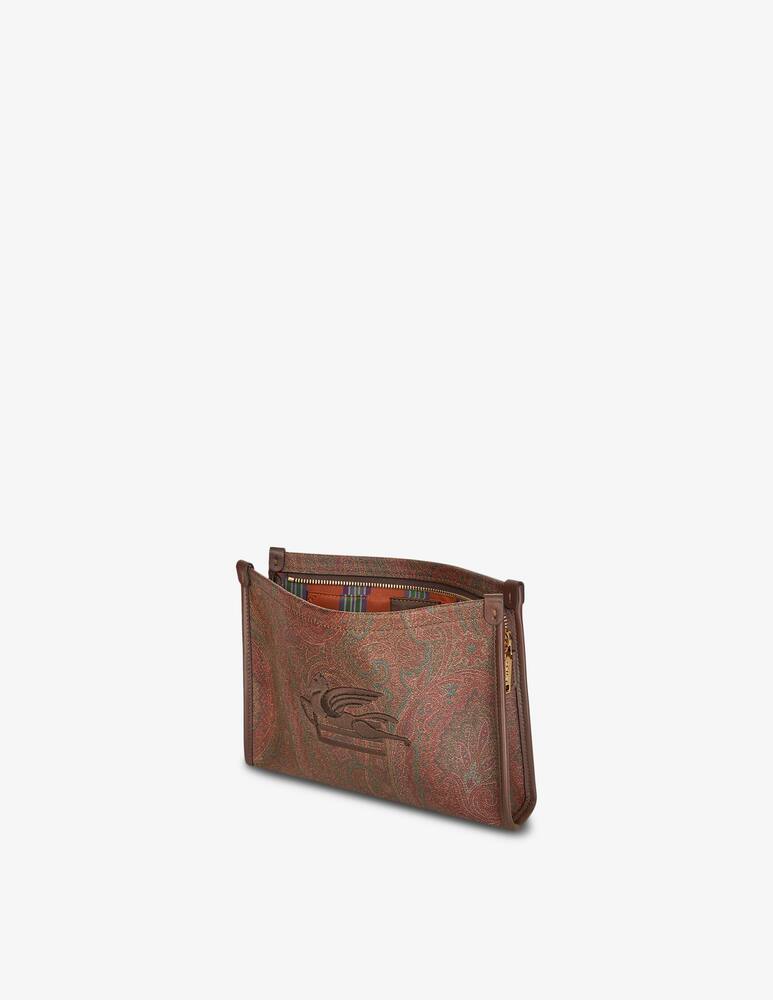 rinascente ETRO Medium Arnica pouch with pegaso detail