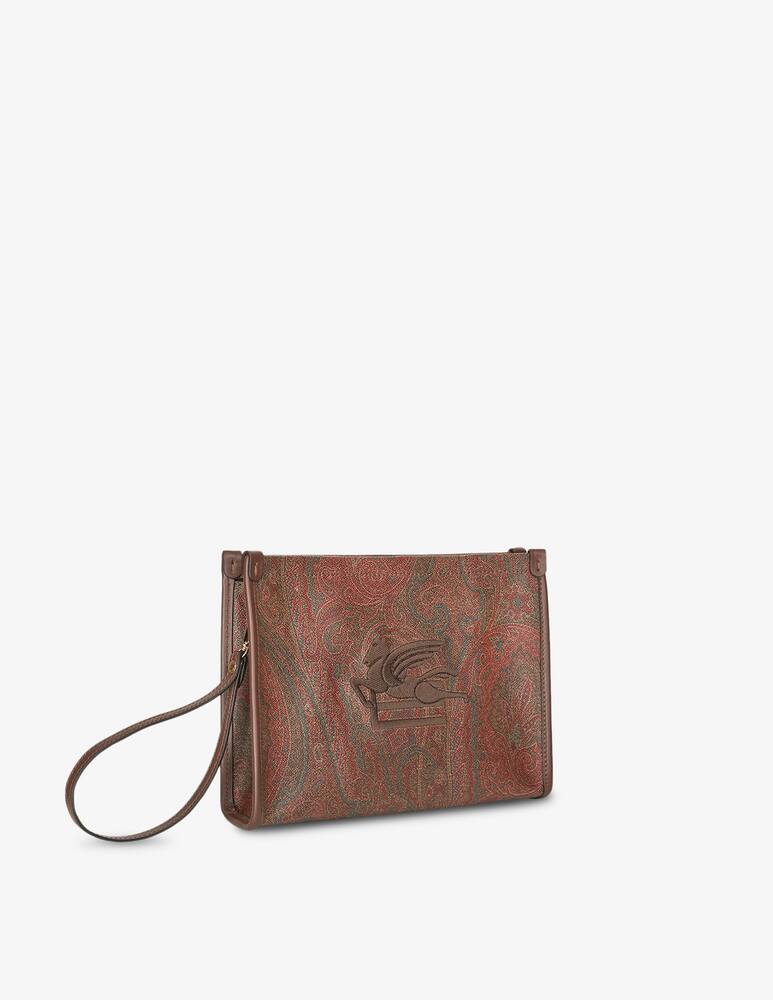 rinascente ETRO Medium Arnica pouch with pegaso detail