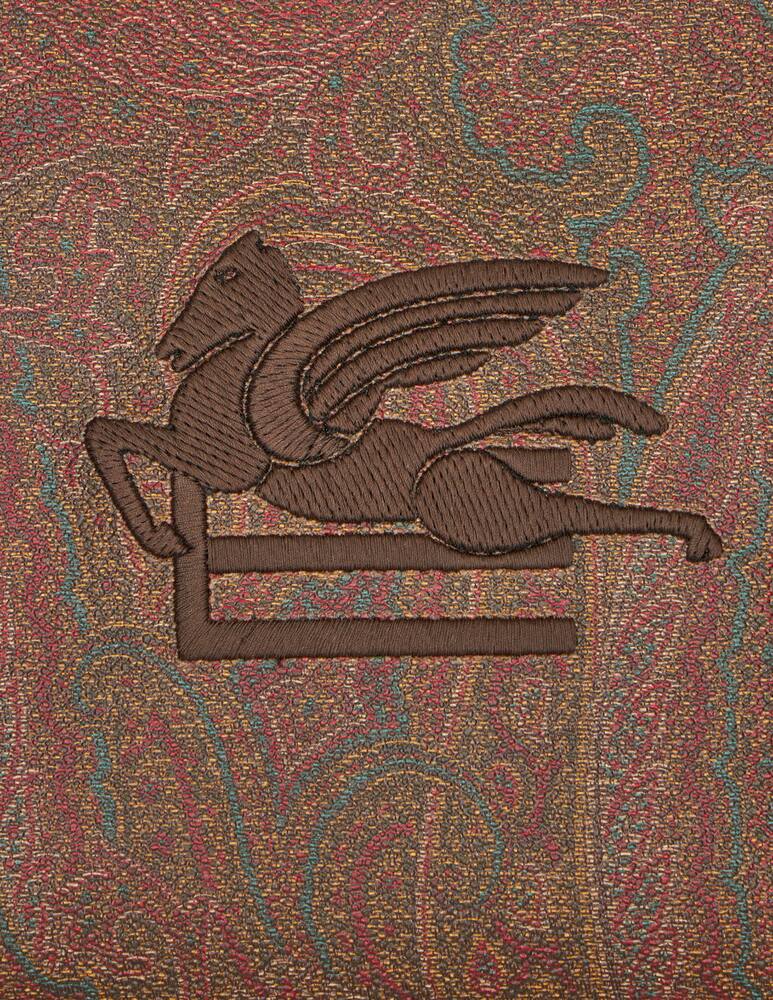 rinascente ETRO Medium Arnica pouch with pegaso detail