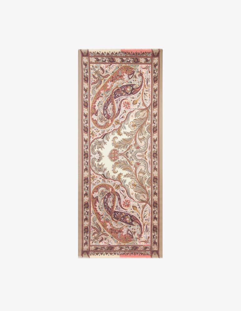 ETRO Leafy silk and cashmere scarf - picture 1 ETRO Leafy silk and cashmere scarf - picture 1