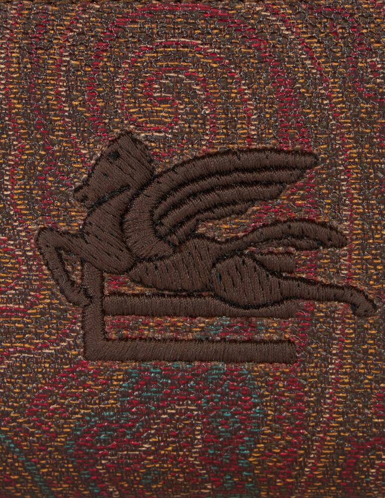 rinascente ETRO Arnica coin purse with pegaso detail