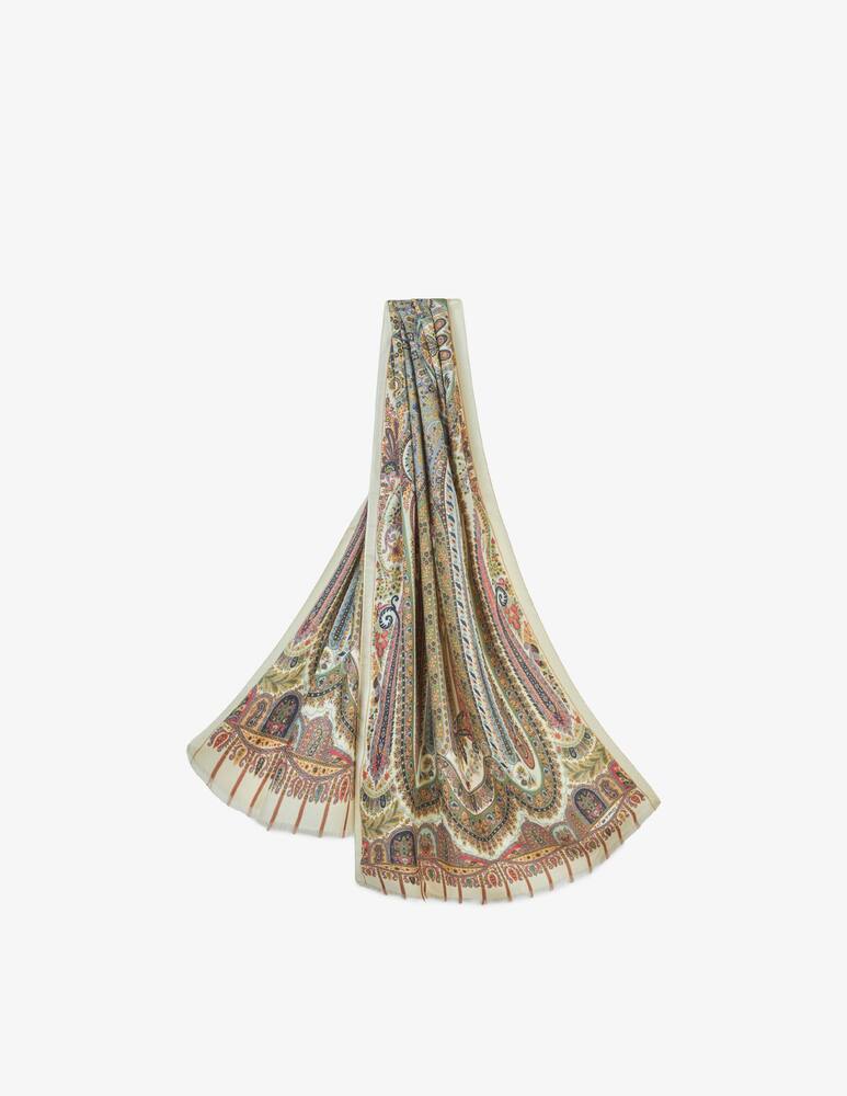 rinascente ETRO Printed silk and cashmere scarf