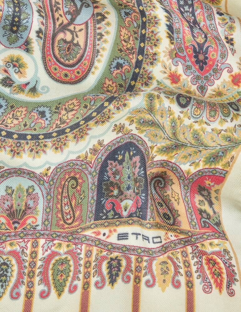 rinascente ETRO Printed silk and cashmere scarf