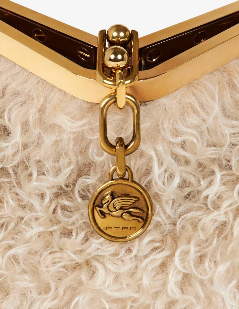 rinascente ETRO Small Vela bag in mohair wool