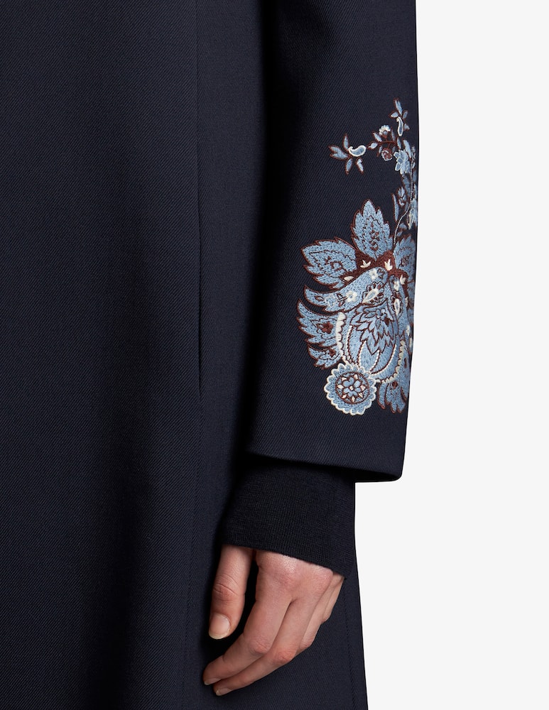 ETRO Gabardine coat with embroidery - picture 4 ETRO Gabardine coat with embroidery - picture 4