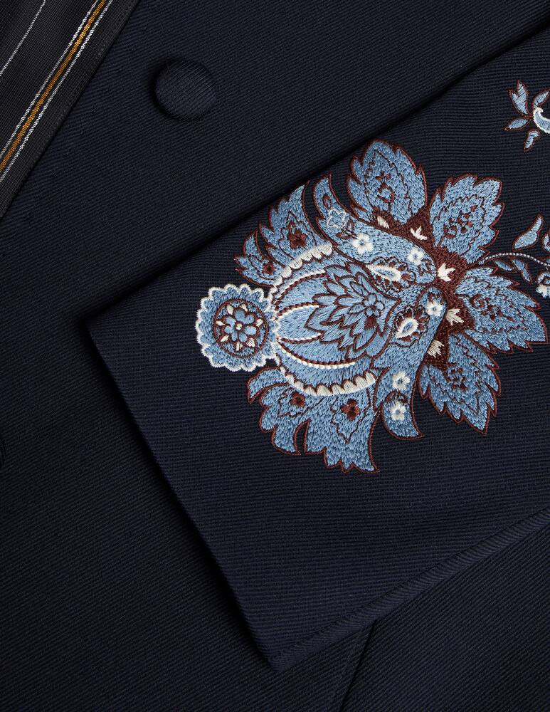 ETRO Gabardine coat with embroidery - picture 5 ETRO Gabardine coat with embroidery - picture 5
