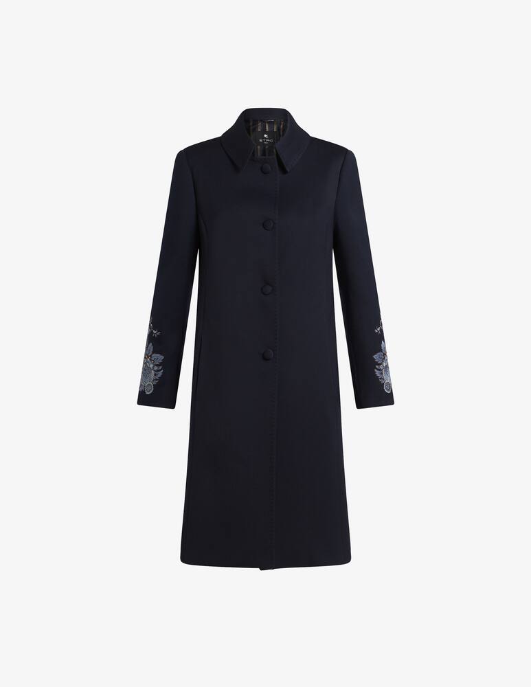 rinascente ETRO Cappotto in gabardina con ricami