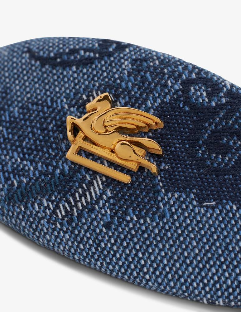 rinascente ETRO Jacquard denim hair clip