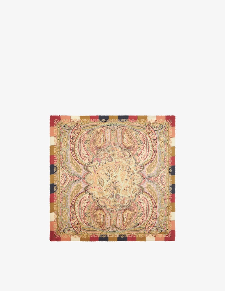 ETRO Wool and silk shawl with print - picture 1 ETRO Wool and silk shawl with print - picture 1