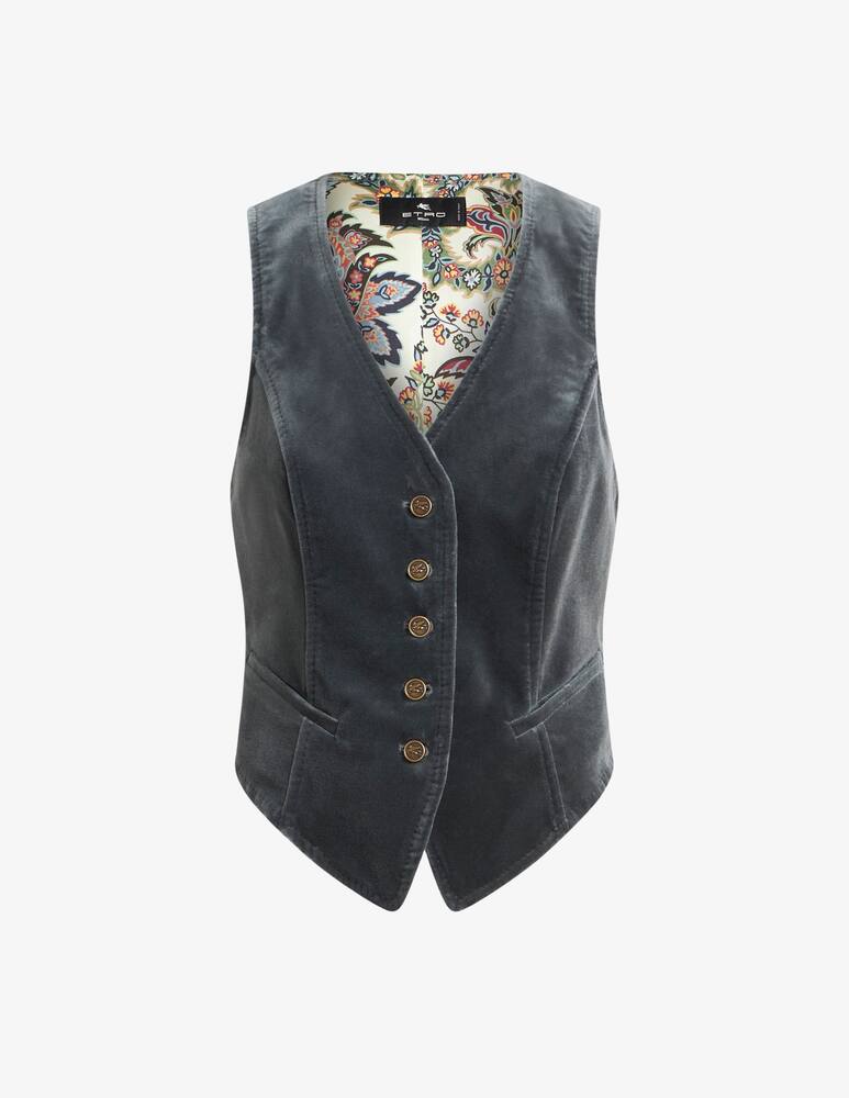 rinascente ETRO Gilet in velluto