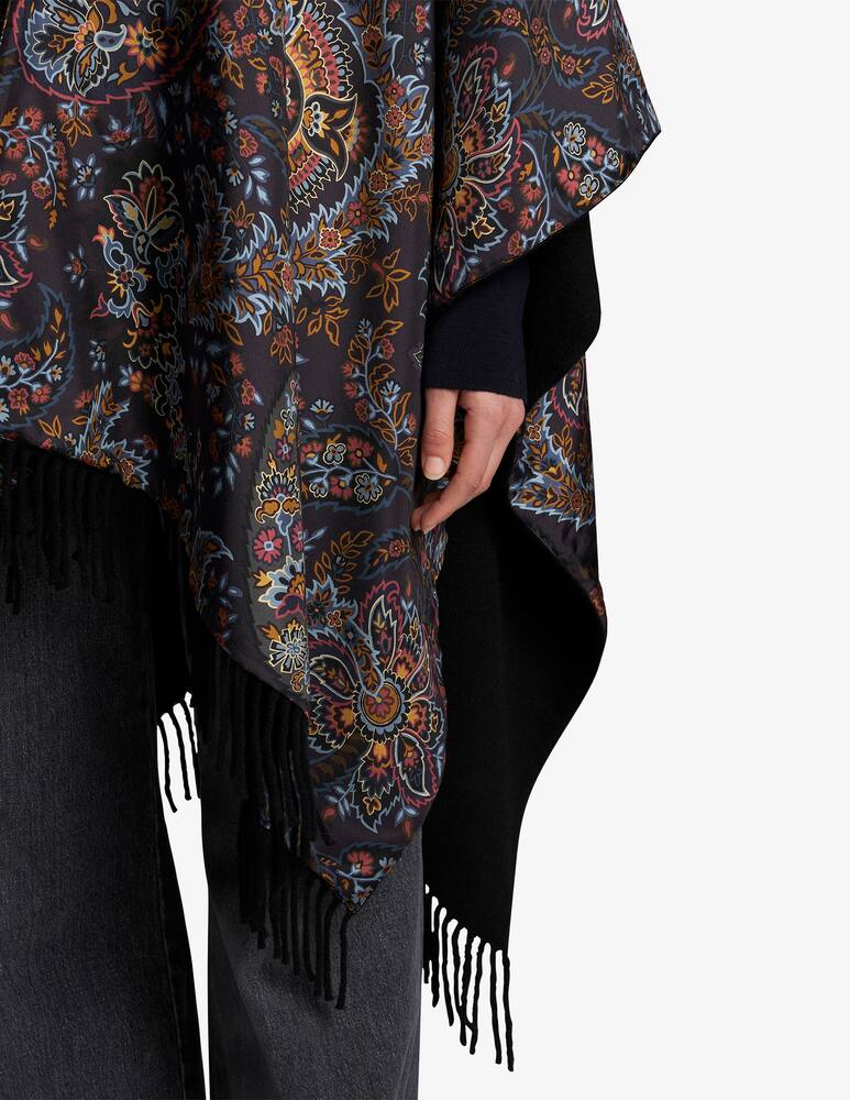 rinascente ETRO Mantella in lana e seta con stampa