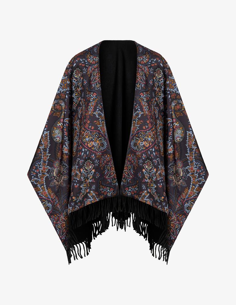 rinascente ETRO Mantella in lana e seta con stampa