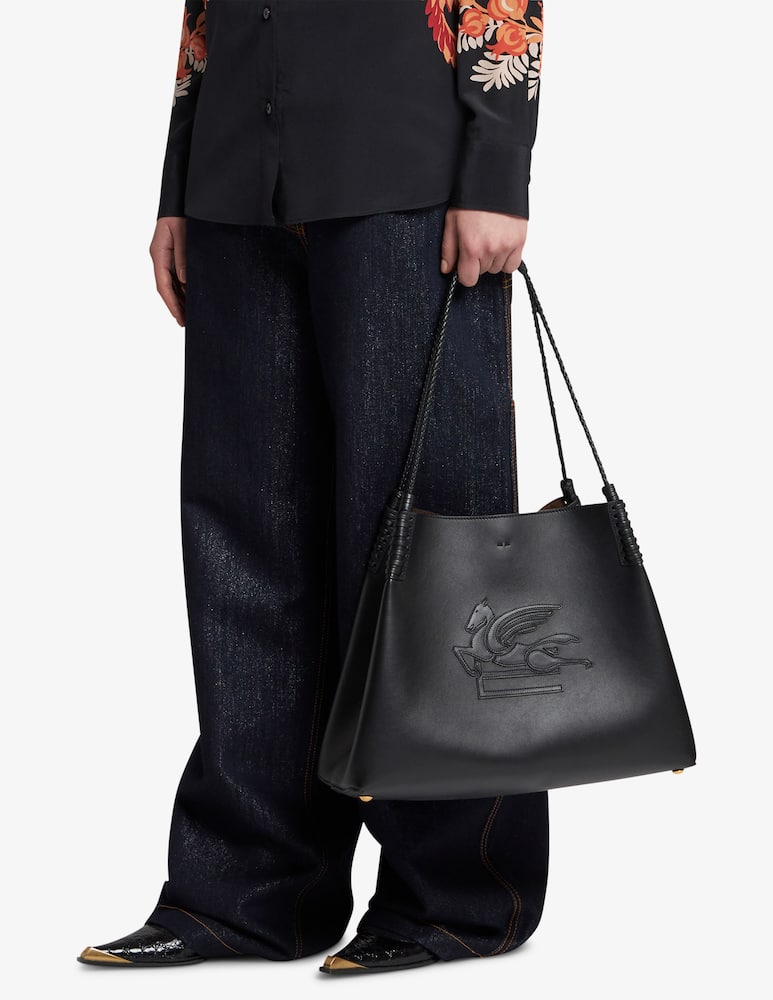 rinascente ETRO Medium Libra tote bag in leather