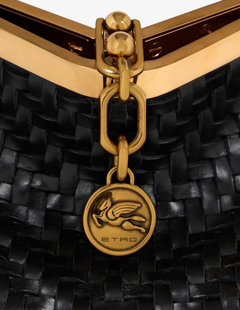 rinascente ETRO Small woven Vela bag