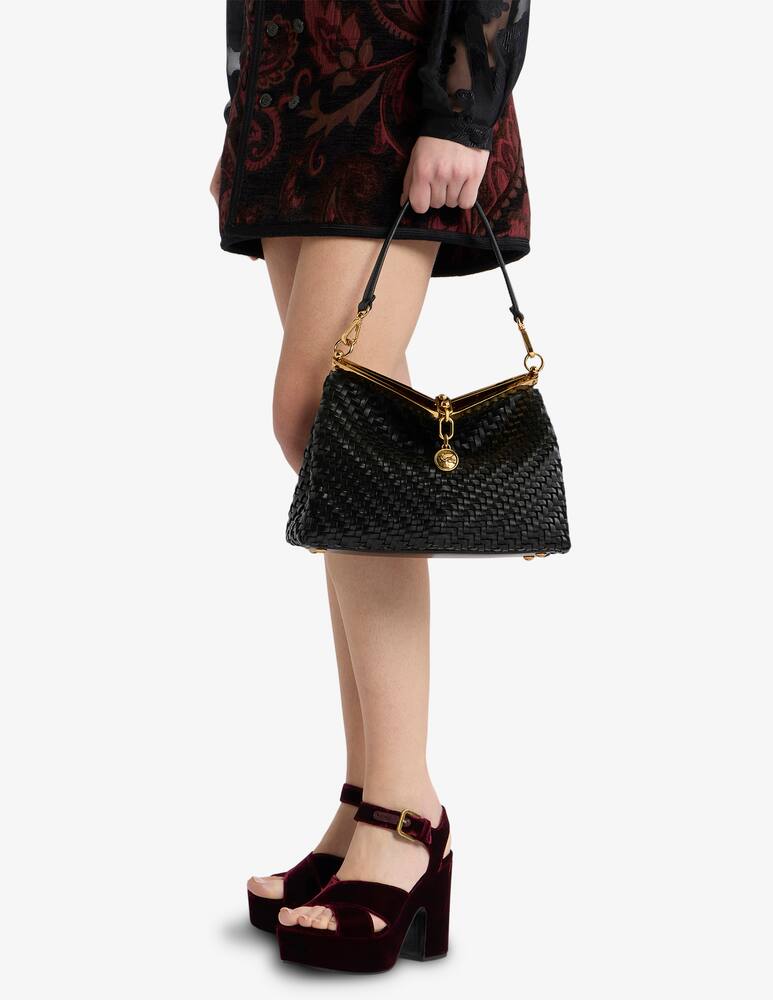 rinascente ETRO Medium woven Vela bag