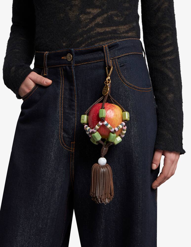 rinascente ETRO Apple charm with small tassel and beading