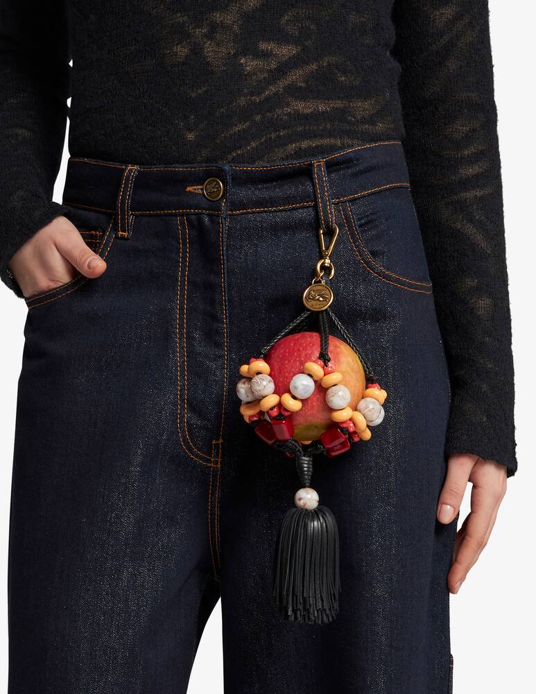 rinascente ETRO Apple charm with small tassel and beading