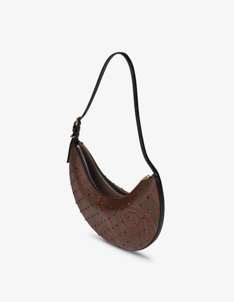 rinascente ETRO Small Etro Essential Arnica hobo bag with rhinestones
