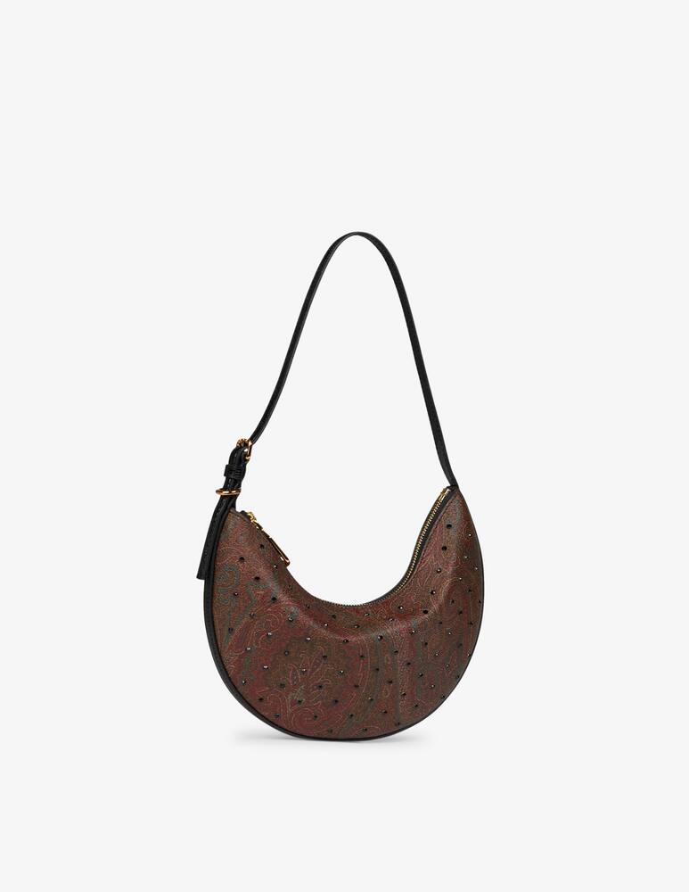 rinascente ETRO Small Etro Essential Arnica hobo bag with rhinestones