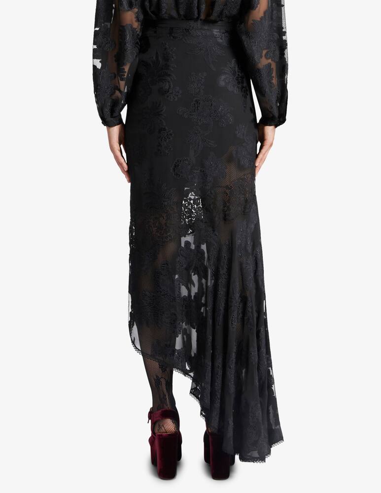 rinascente ETRO Fil coupé chiffon skirt