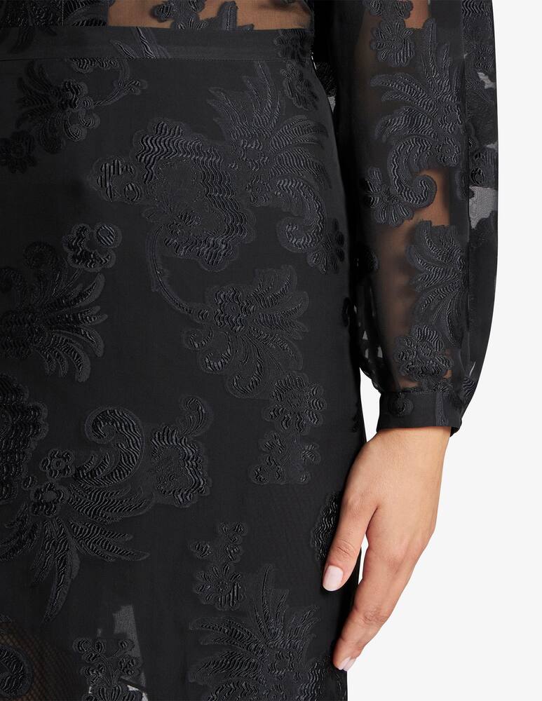 rinascente ETRO Fil coupé chiffon skirt