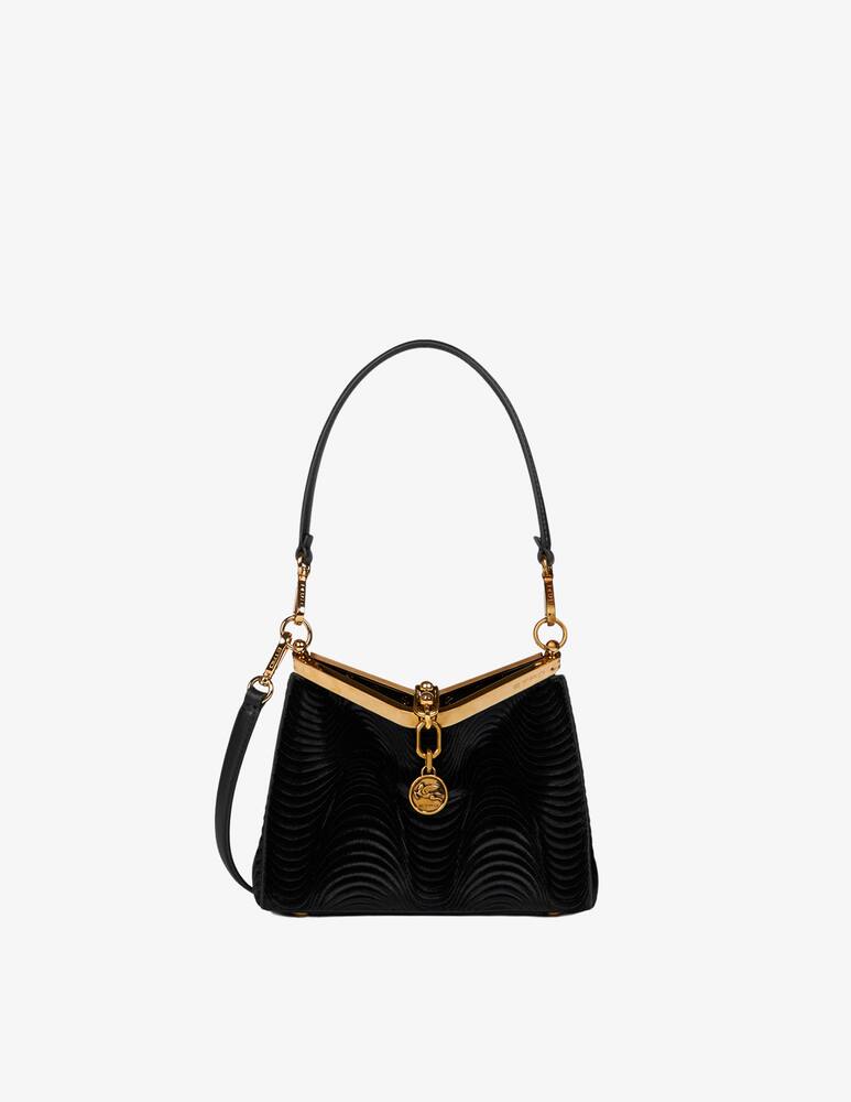 rinascente ETRO Vela wave velvet shoulder bag