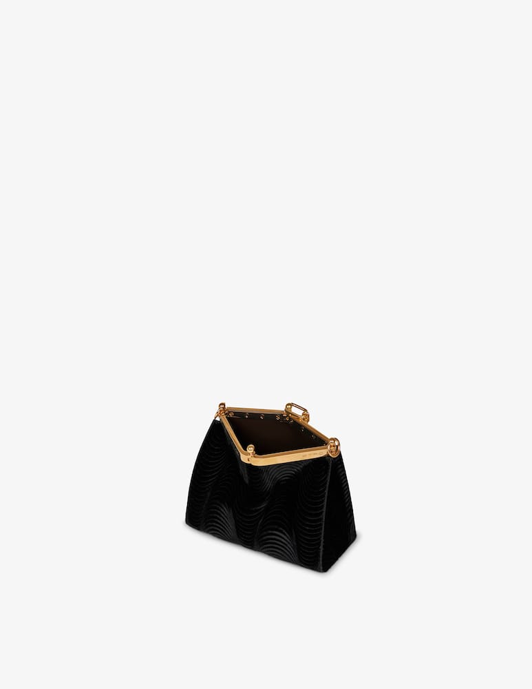 rinascente ETRO Vela wave velvet shoulder bag