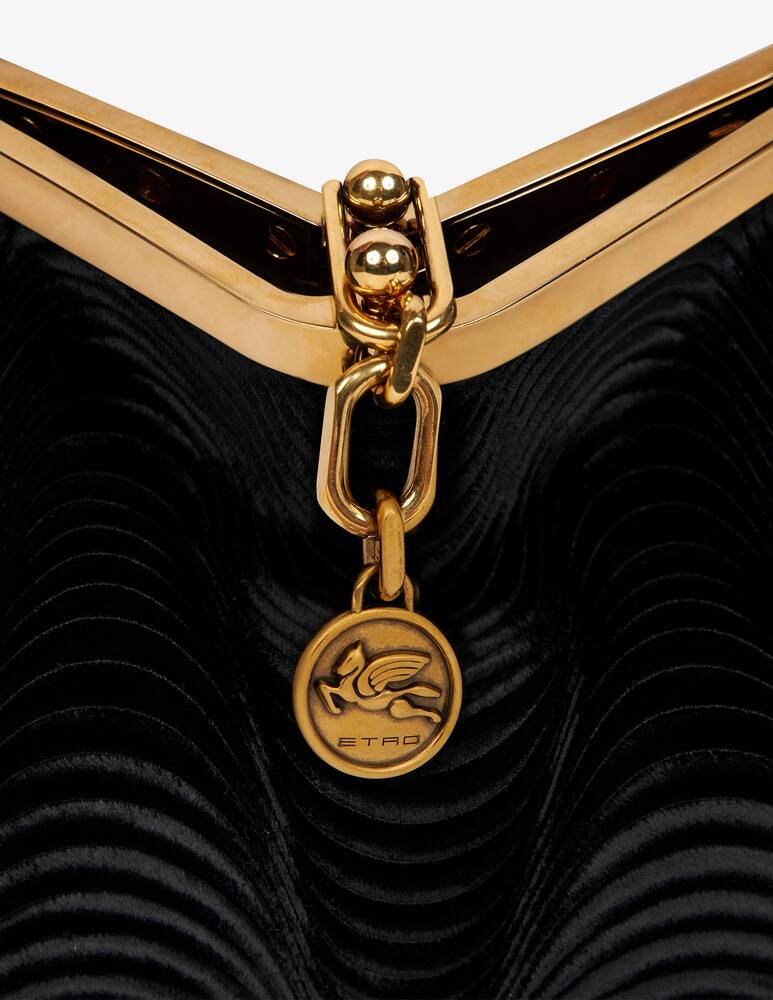 rinascente ETRO Vela wave velvet shoulder bag