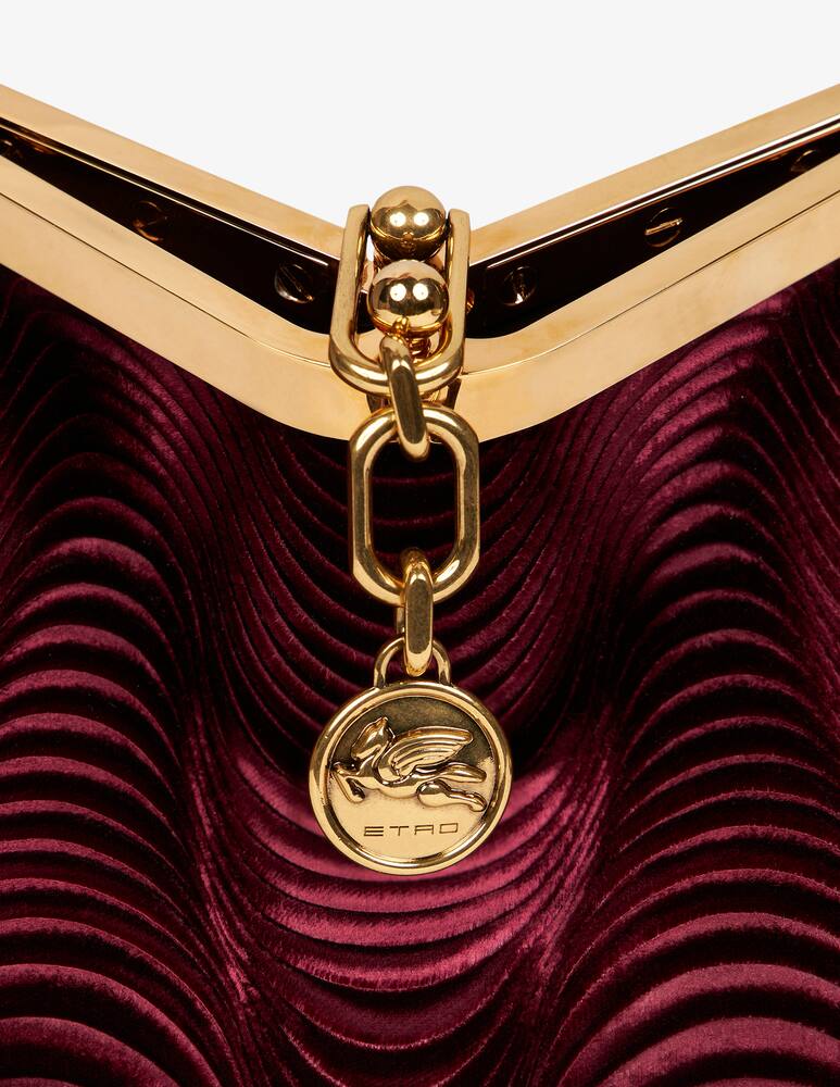 rinascente ETRO Vela wave velvet shoulder bag