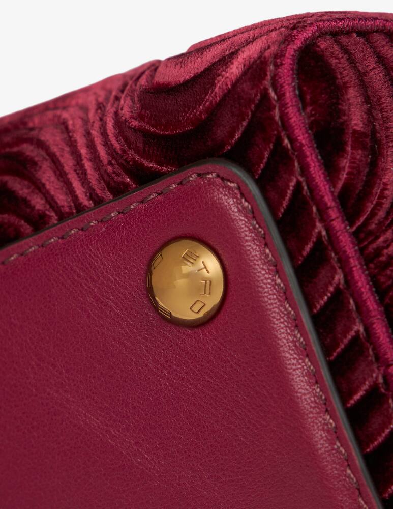 rinascente ETRO Vela wave velvet shoulder bag