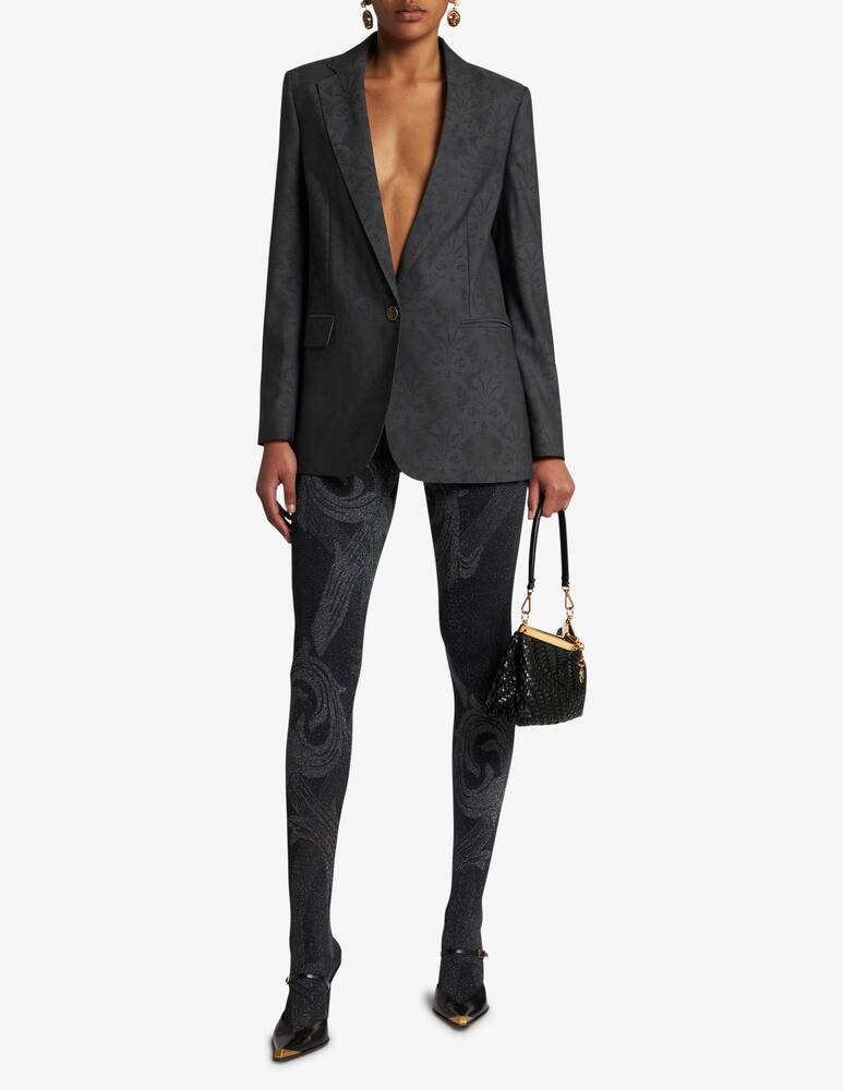 rinascente ETRO Collant metallic jacquard