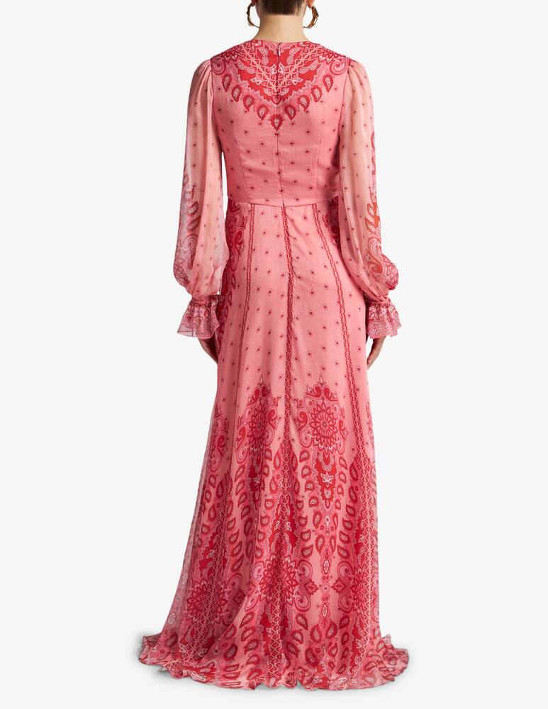 rinascente ETRO Long printed silk dress
