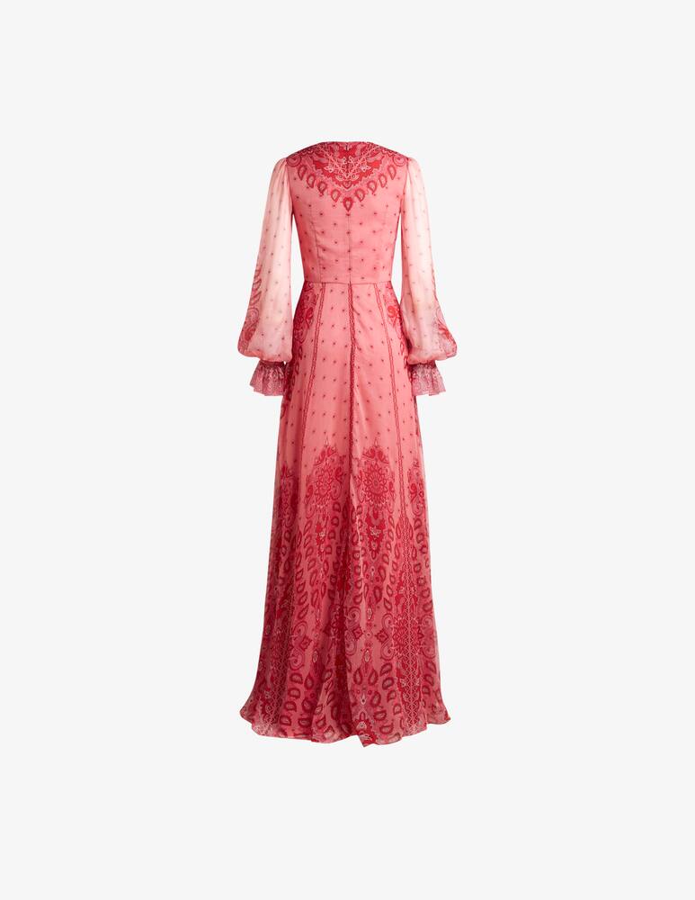 rinascente ETRO Long printed silk dress