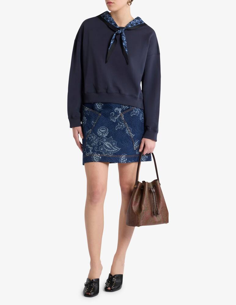 rinascente ETRO Gonna mini in denim jacquard