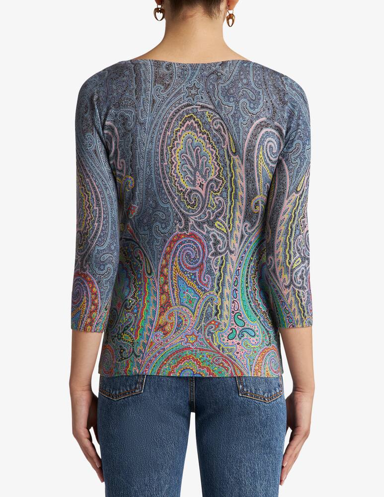 rinascente ETRO Maglia in seta e cashmere paisley