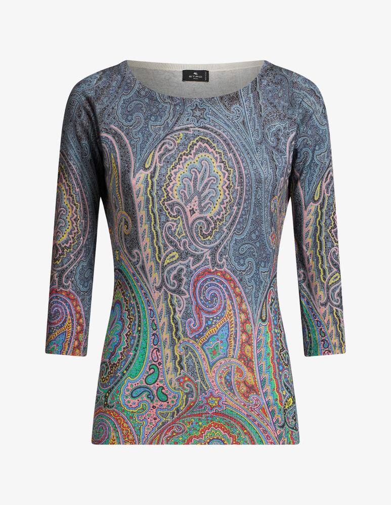 rinascente ETRO Maglia in seta e cashmere paisley