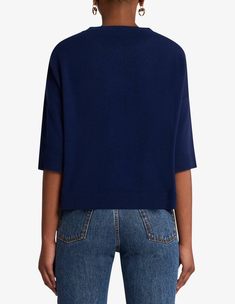 rinascente ETRO Knit t-shirt with silk scarf motif