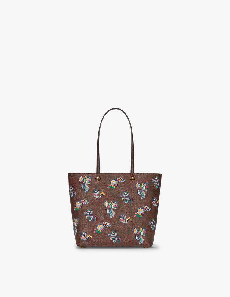 rinascente ETRO Borsa shopping piccola Etro Essential in Arnica ricamata