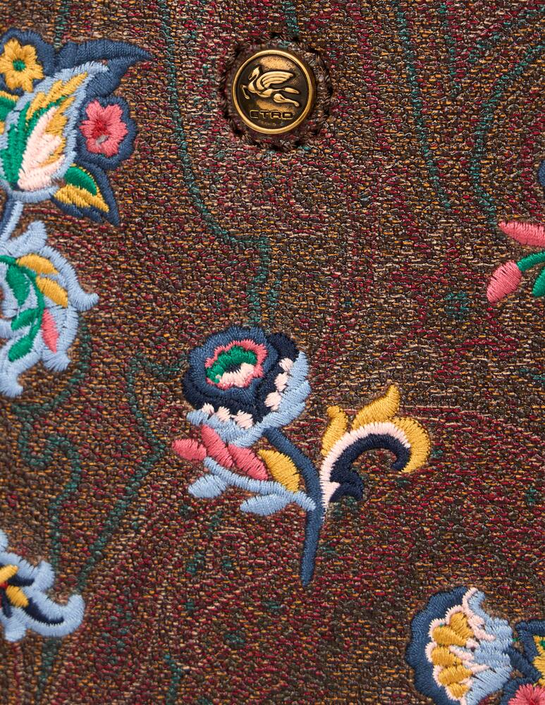 rinascente ETRO Borsa shopping piccola Etro Essential in Arnica ricamata