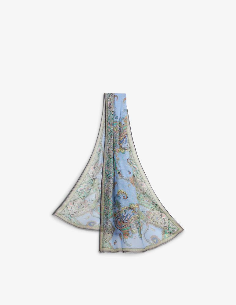 rinascente ETRO Sciarpa in misto seta ramage