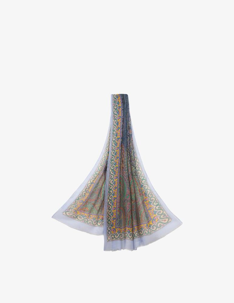 rinascente ETRO Slub scarf with paisley motif