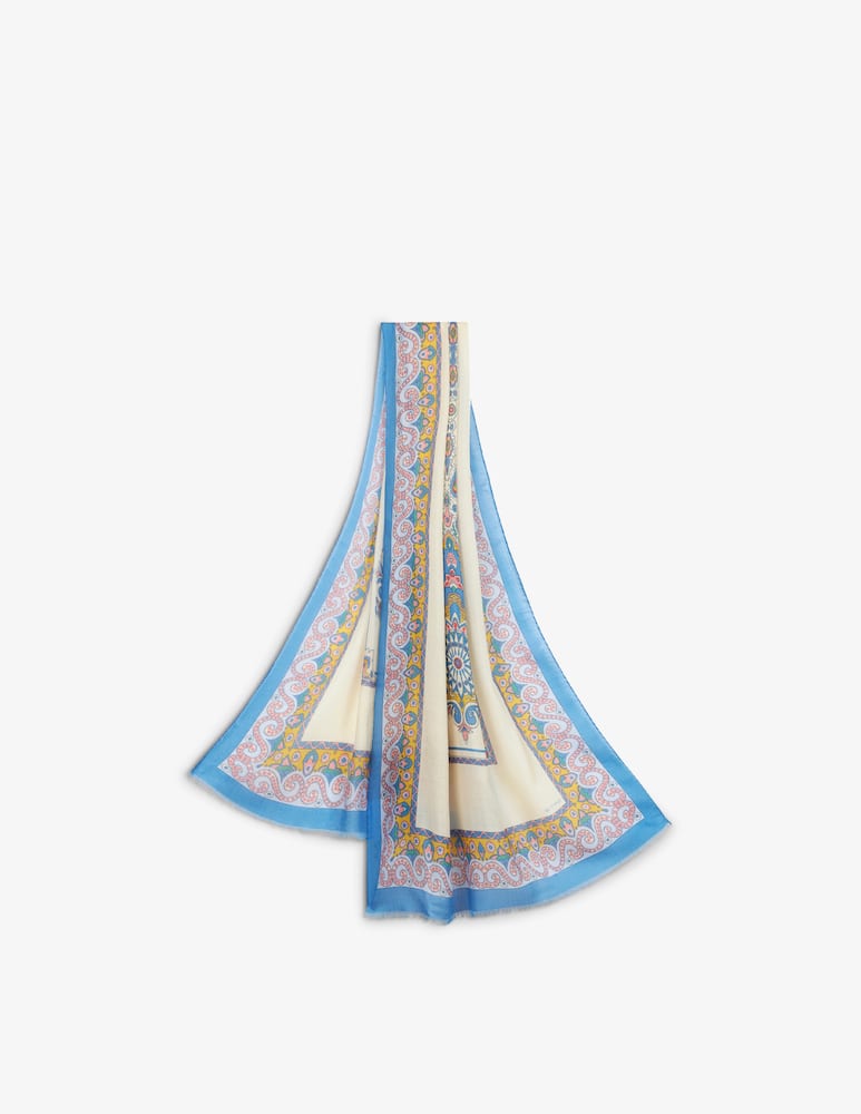 rinascente ETRO Scarf with medallion and paisley print