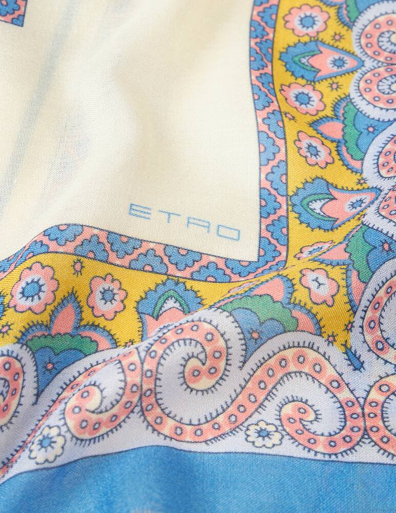 rinascente ETRO Scarf with medallion and paisley print